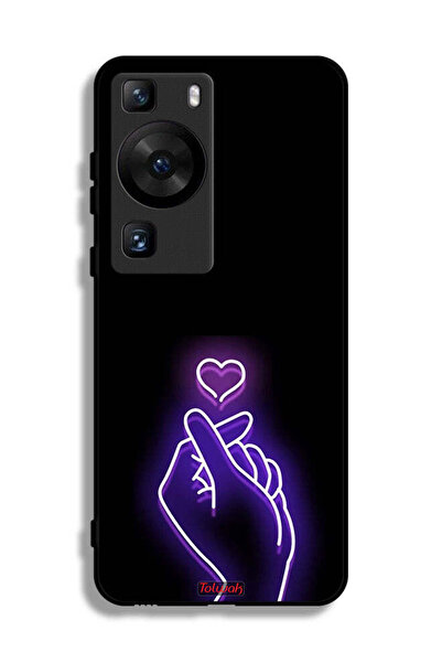 Tolwak غطاء حماية لهاتف هواوي P60 Pro بتصميم قلب صغير