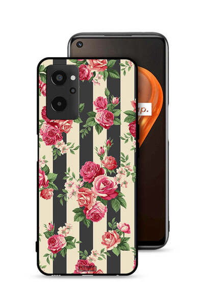 Tolwak Realme 9i 4G Protective Case Cover Roses Pattern