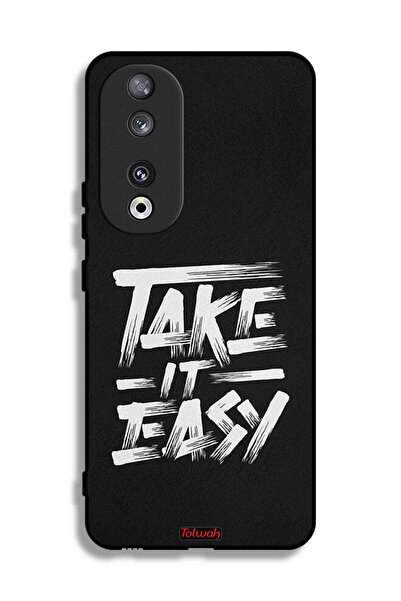 Tolwak غطاء حماية لهاتف Honor 90 Take It Easy