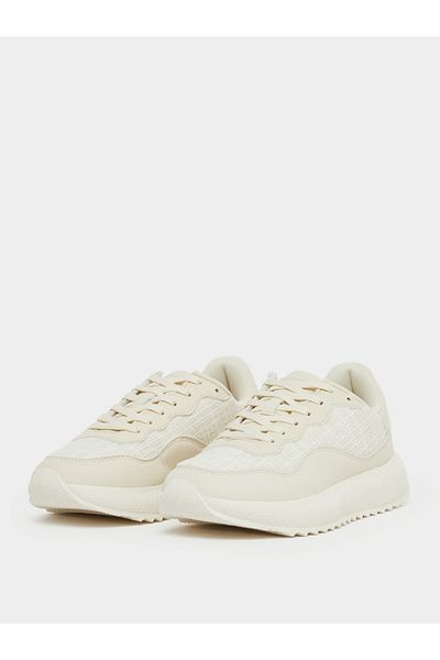 Styli Panelled Lace Up Sneaker