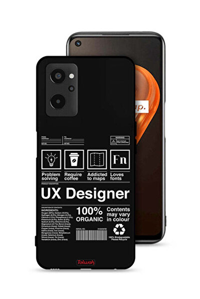 Tolwak غطاء حماية لهاتف Realme 9i 4G، ملصق مصمم تجربة المستخدم