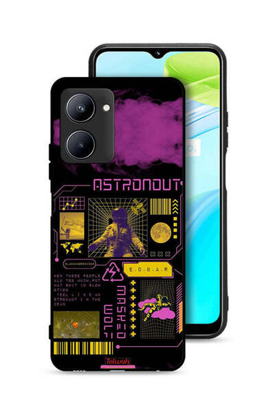 Tolwak Realme C33 Protective Case Cover Astronaut Sticker