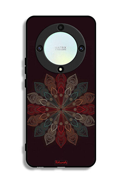 Tolwak غطاء حماية لهاتف Honor X9a بتصميم زهرة ماندالا
