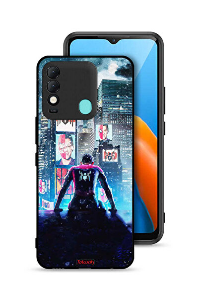 Tolwak غطاء حماية لجهاز تكنو سبارك 8 بتصميم سبايدر مان