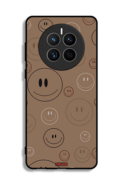 Tolwak غطاء حماية لهاتف هواوي ميت 50E بنقشة وجوه مبتسمة