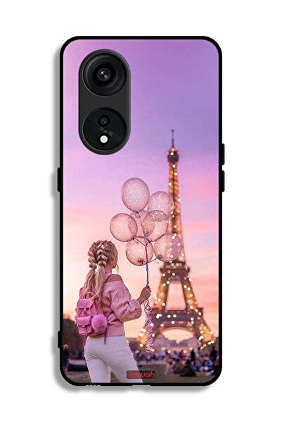 Tolwak غطاء حماية لهاتف Oppo Reno 8T 5G، فتاة تحمل بالونات