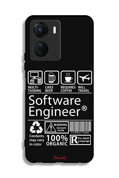 Tolwak غطاء حماية لجهاز Vivo Y16، ملصق مهندس برمجيات