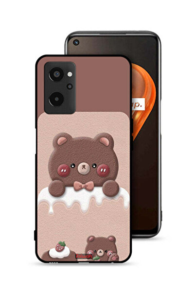 Tolwak غطاء حماية لهاتف Realme 9i 4G بتصميم دب الفراولة