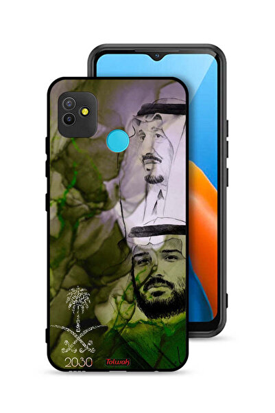 Tolwak غطاء حماية لهاتف تكنو بوب 5 - ملصق فني للملك سلمان وولي العهد محمد