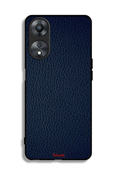 Tolwak غطاء حماية جلدي بنمط لهاتف Oppo A58 5G