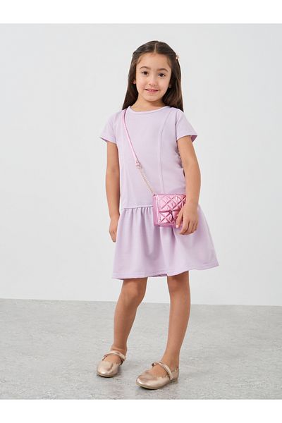 Styli Solid Drop Waist Knee-Length Dress