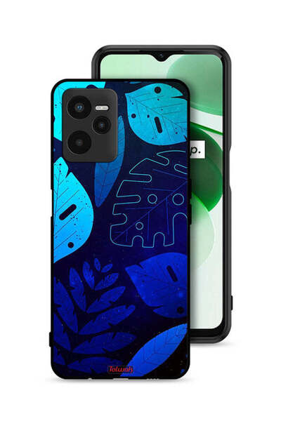 Tolwak غطاء حماية لهاتف Realme C35 بنقشة أوراق الشجر
