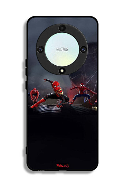 Tolwak غطاء حماية لهاتف Honor X9a بتصميم ثلاث عناكب