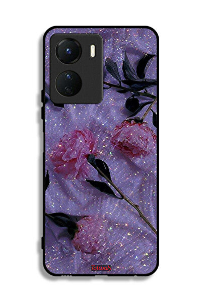 Tolwak غطاء حماية لهاتف Vivo Y16 بنقشة ورود لامعة