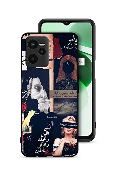 Tolwak غطاء حماية لهاتف Realme C35 بعبارات عربية ووجوه مقطوعة