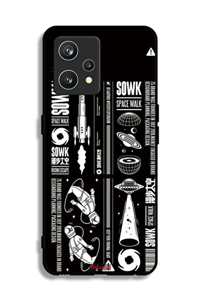 Tolwak غطاء حماية لهاتف Realme 9 Pro Plus بملصق Sowk Space Walk