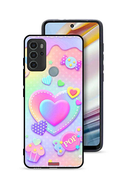 Tolwak غطاء حماية موتورولا موتو جي 60 إس برسومات قلوب البوب