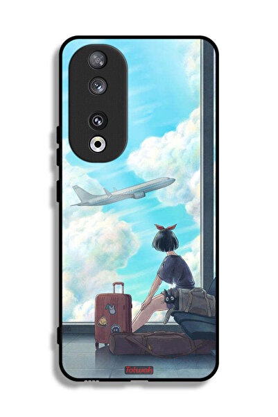 Tolwak غطاء حماية لهاتف Honor 90 بتصميم فن السفر