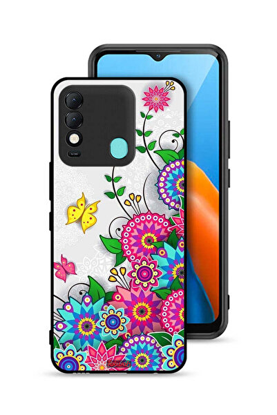 Tolwak غطاء حماية لهاتف تكنو سبارك 8 بنقشة زهور ماندالا