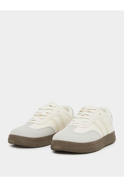 Styli Color Block Lace Up Sneakers