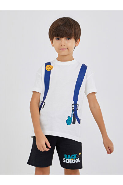 Styli Graphic Print Short Sleeve T-Shirt and Shorts Set