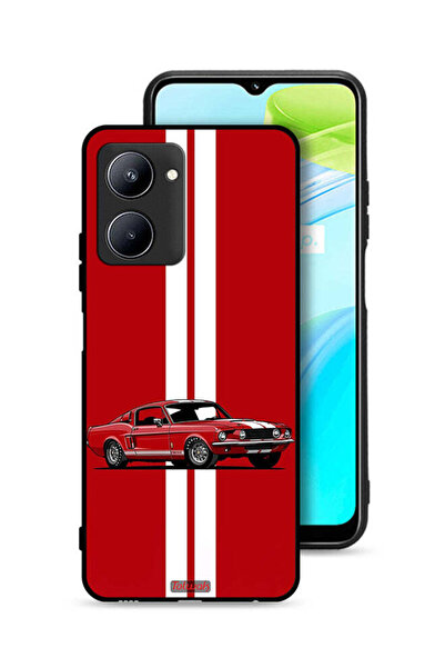 Tolwak غطاء حماية Realme C33 بتصميم سيارة كلاسيكية تجريدية