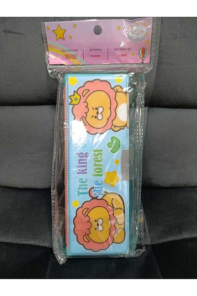 TAROS KIRTASİYE Taros Unick Color 2 Compartment Functional Pencil Case - Asorti