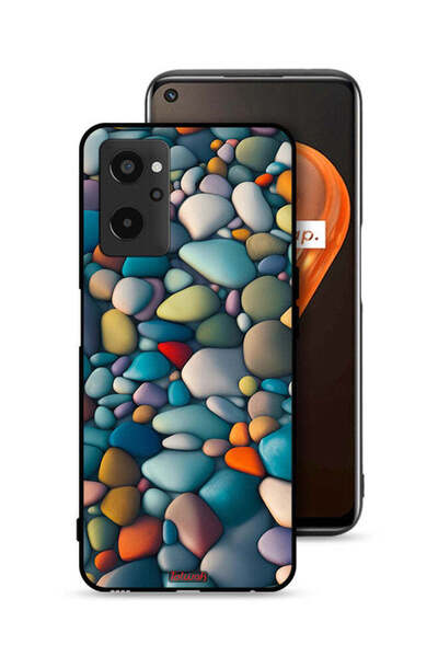 Tolwak Realme 9i 4G Protective Case Cover Stones Abstract Pattern