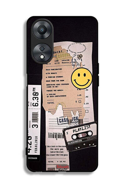 Tolwak غطاء حماية لهاتف Oppo A58 5G مع ملصق قائمة تشغيل