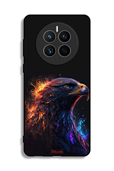 Tolwak غطاء حماية لهاتف هواوي ميت 50E بتصميم فن النسر