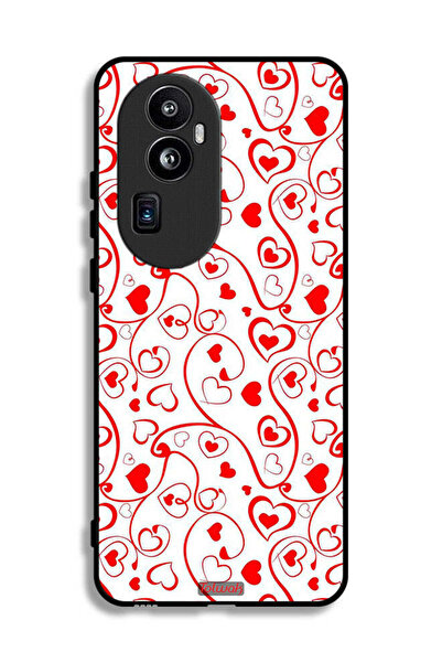 Tolwak غطاء حماية لهاتف Oppo Reno10 Pro Plus بنقشة قلوب