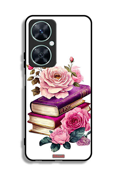 Tolwak Huawei nova 11i Protective Case Cover Roses And Books