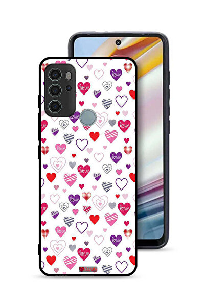 Tolwak غطاء حماية لهاتف موتورولا موتو جي 60 إس بنقشة قلوب