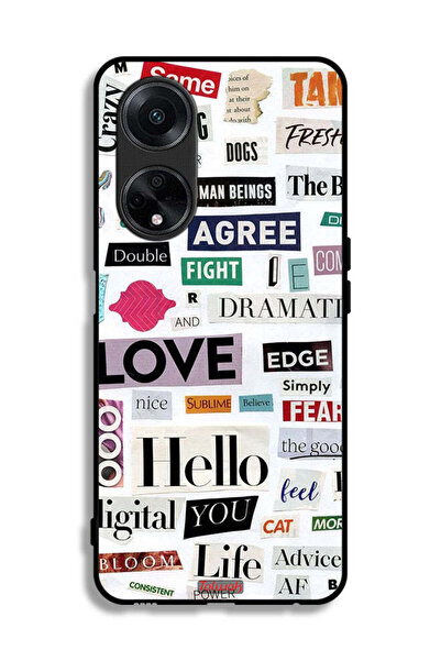 Tolwak غطاء حماية لهاتف Oppo A1 5G مع ملصقات اقتباسات قصيرة