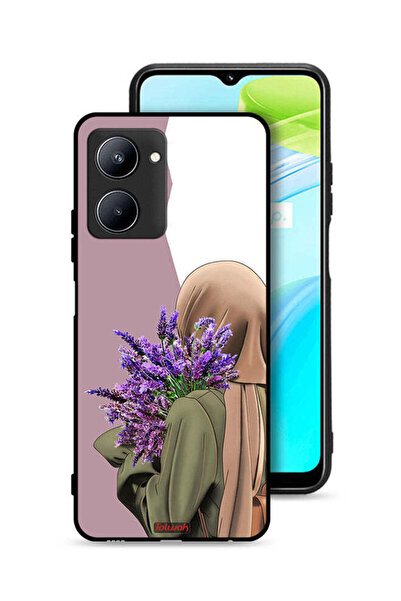 Tolwak غطاء حماية لهاتف Realme C33 يحمل زهرة