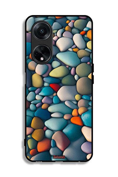 Tolwak غطاء حماية لهاتف Oppo A98 5G بنمط تجريدي من الأحجار