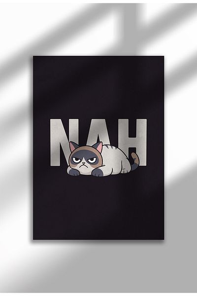 21mxm Poster cu citat sarcastic cu animale amuzante, imprimare digitală pe pânză, artă murală fără ramă