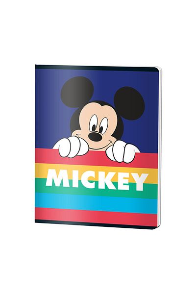 PIGNA , Notebook A5 48 Pages, Dictando Ruling, Mickey Mouse Cover, Stapled Binding