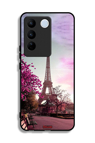 Tolwak Vivo V27e Protective Case Cover Eiffel Tower