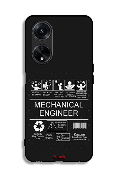 Tolwak غطاء حماية لهاتف Oppo F23 5G - ملصق مهندس ميكانيكي