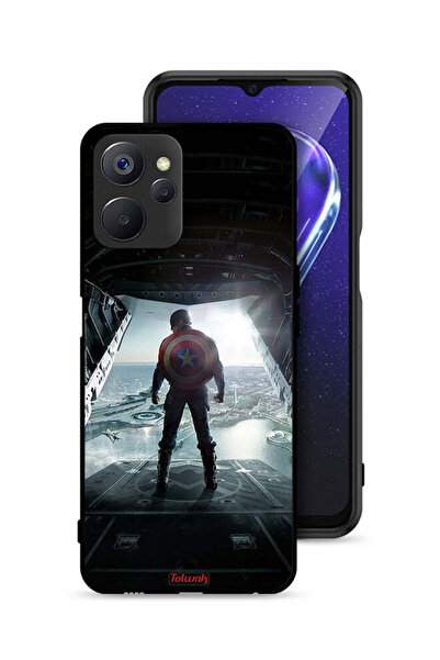 Tolwak Realme 9i 5G Protective Case Cover Portrait Display Captain America