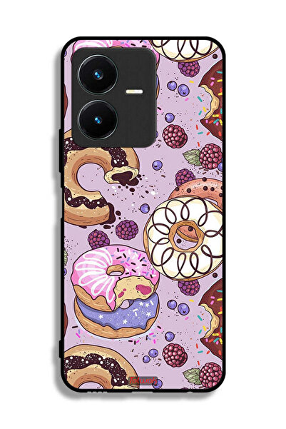 Tolwak غطاء حماية لهاتف Vivo Y22 برسومات دونات فنية