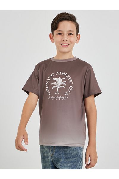 Styli Slogan Print Round Neck T-Shirt