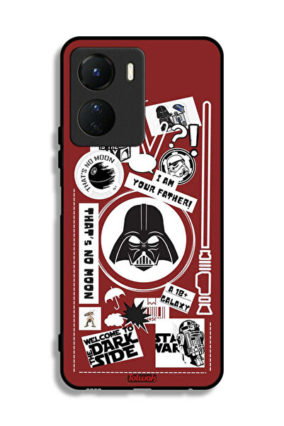 Tolwak غطاء حماية لهاتف Vivo Y16 - ملصق "مرحبًا بكم في الجانب المظلم"