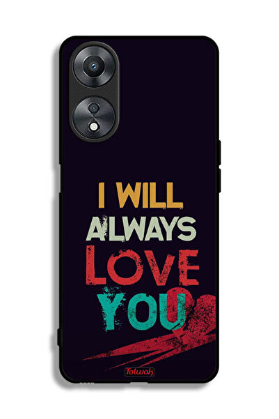 Tolwak جراب حماية لهاتف Oppo A58 5G - سأحبك دائمًا