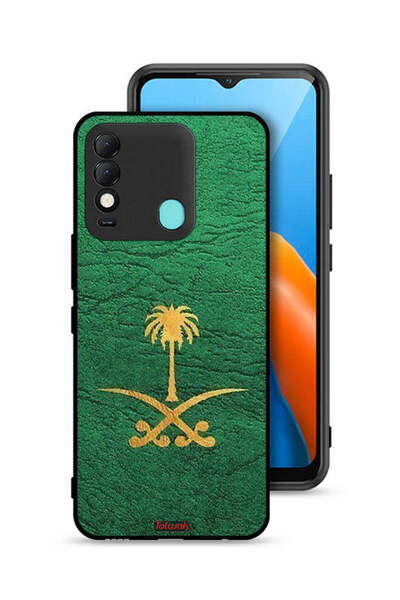 Tolwak غطاء حماية لهاتف تكنو سبارك 8 - علامة المملكة العربية السعودية - جلد