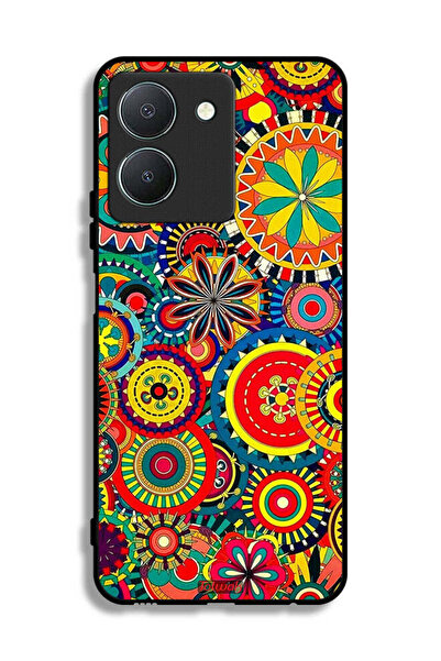 Tolwak غطاء حماية لهاتف Vivo Y36 4G بنمط ماندالا ملون