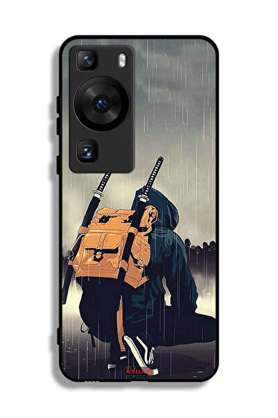 Tolwak غطاء حماية لهاتف هواوي P60 بتصميم سيف ساموراي رقمي