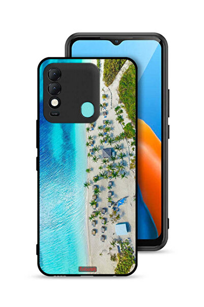Tolwak غطاء حماية لهاتف Tecno Spark 8 بلون الشاطئ