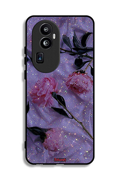 Tolwak غطاء حماية لهاتف Oppo Reno10 Pro Plus بنقشة ورود لامعة